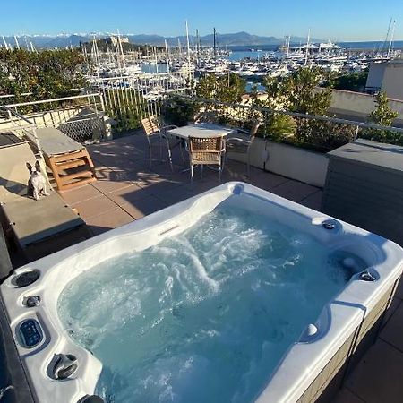 Penthouse Vue Mer Avec Rooftop,Jacuzzi,Et Parking Prive Αντίμπ Εξωτερικό φωτογραφία