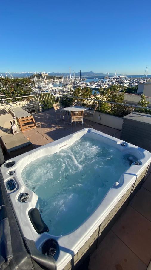 Penthouse Vue Mer Avec Rooftop,Jacuzzi,Et Parking Prive Αντίμπ Εξωτερικό φωτογραφία